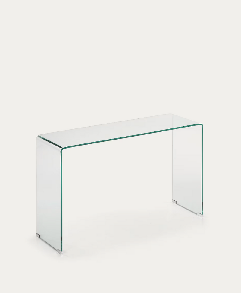 BURANO Stakleni konzolni stolić 125 x 40 cm