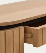 LICIA Konzolni stolić s 1 ladicom, masivno drvo manga, 120 x 90 cm