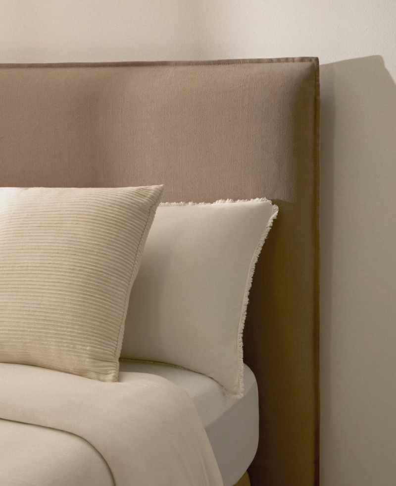 JAIRA Uzglavlje s uklonjivom navlakom od lana i pamuka u taupe boji za krevet FSC Mix Credit od 160 cm