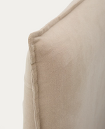 JAIRA Uzglavlje s uklonjivom navlakom od lana i pamuka u taupe boji za krevet FSC Mix Credit od 160 cm