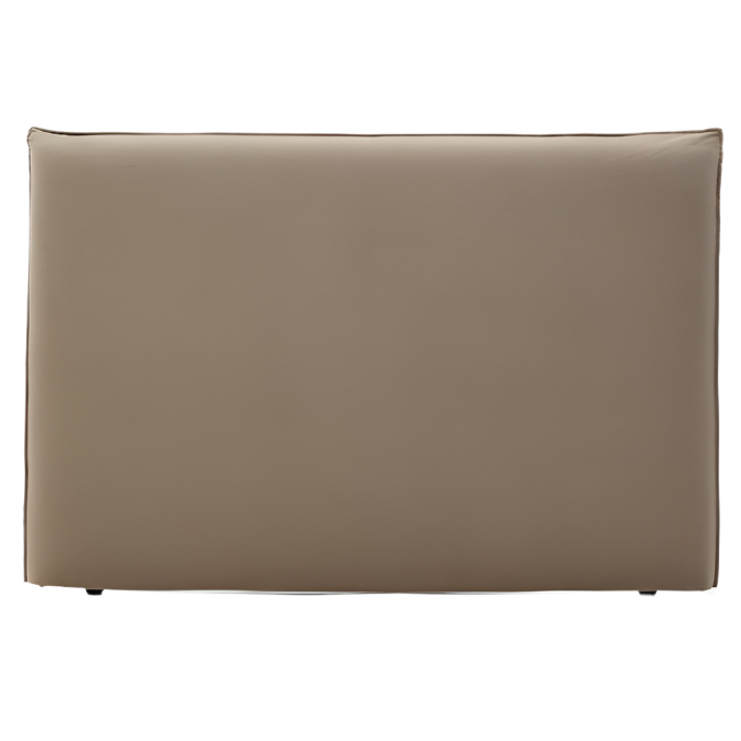 JAIRA Headboard with removable linen and cotton cover in taupe for a 160 cm FSC Mix Credit bed