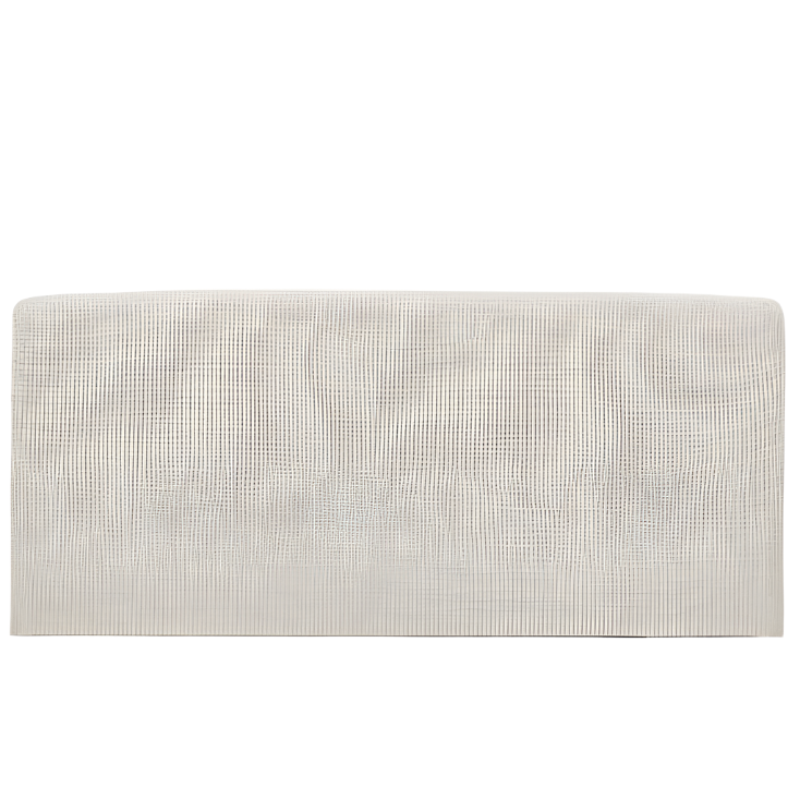 VALMA Pearl chenille headboard with removable cover for a 160 x 200 cm bed