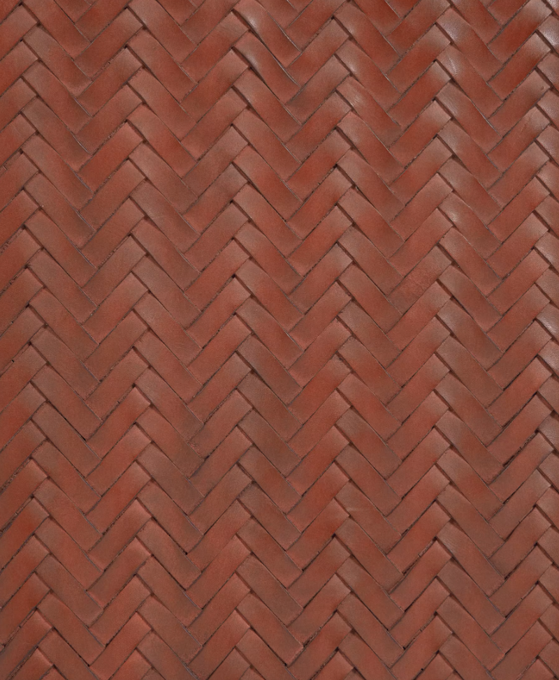 NATESA Uzglavlje od punog tikovine i kože, za krevete širine 160 cm