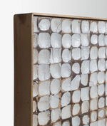 KRON Uzglavlje od masivnog mago drva s komadićima kokosove ljuske, za krevete od 180 cm