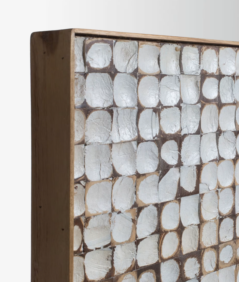 KRON Uzglavlje od masivnog mago drva s komadićima kokosove ljuske, za krevete od 180 cm