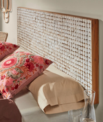 KRON Uzglavlje od masivnog mago drva s komadićima kokosove ljuske, za krevete od 180 cm