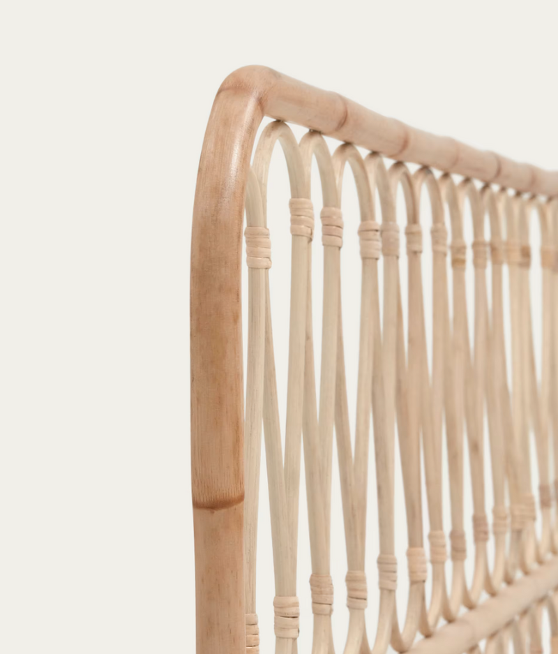 CATERINA Ratan uzglavlje s prirodnim naslonom, za krevete širine 150 cm