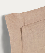 TANIT Headboard with beige linen removable cover, for 200 cm beds