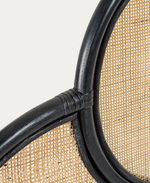 LALITA Uzglavlje od ratana s crnom završnom obradom, za krevete širine 160 cm