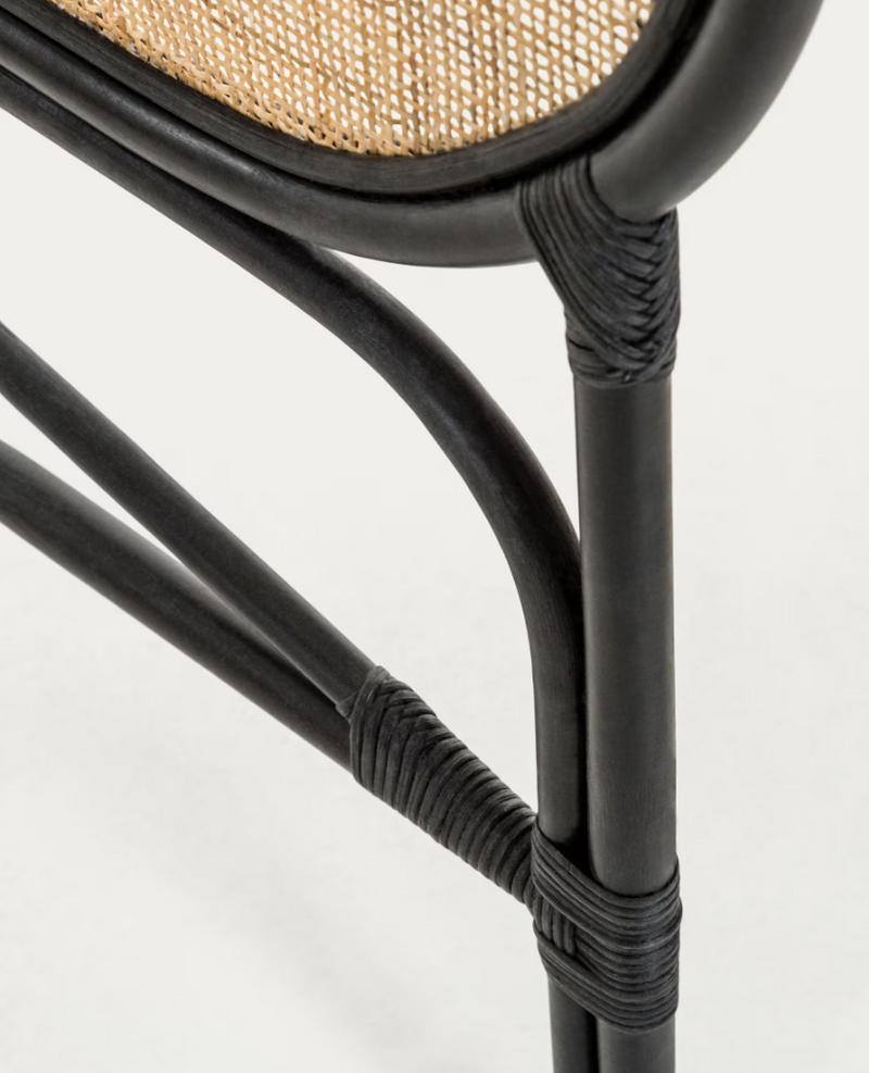 LALITA Uzglavlje od ratana s crnom završnom obradom, za krevete širine 160 cm