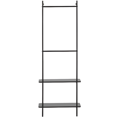 GALATIA Melamine and metal clothes rail with black finish 60 x 162 cm