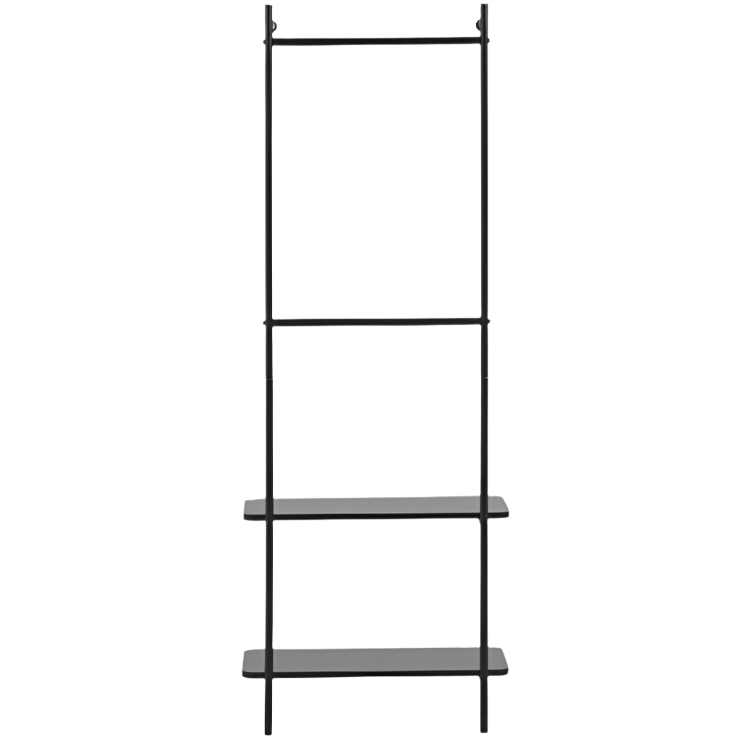 GALATIA Melamine and metal clothes rail with black finish 60 x 162 cm