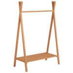 MARALIS Vješalica za odjeću u stilu teepeeja od punog jasenovog drva, 148 x 50 cm