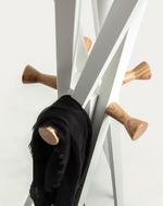 CHELSEY Bijela vješalica za kapute 170 cm