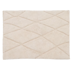 NYANA White, cotton bathmat, 50 x 70 cm
