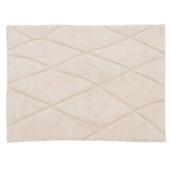 NYANA White, cotton bathmat, 50 x 70 cm