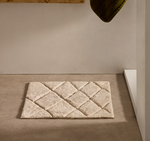 NYANA Bijela, pamučna prostirka za kupanje, 50 x 70 cm