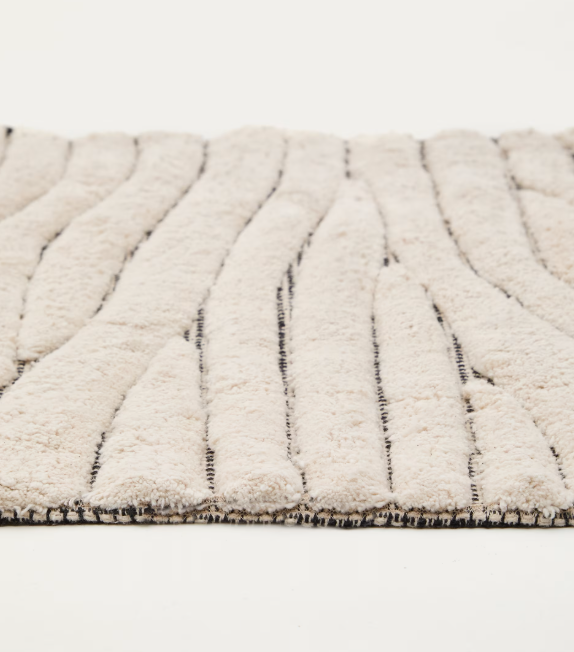 CRILDA Bijela, pamučna prostirka za kupanje, 50 x 70 cm