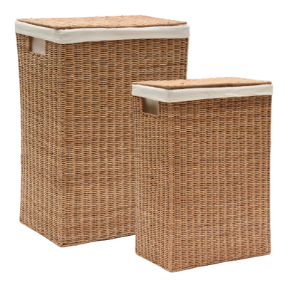 INDALI Set of 2 rattan baskets, 44 x 27 cm / 37 x 23 cm