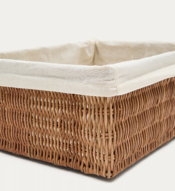 INDALI Set of 2 rattan baskets, 32 x 25 cm / 28 x 20 cm