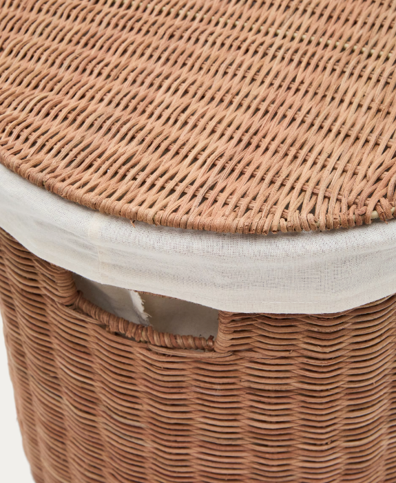 INDALI Set of 2 rattan baskets, Ø 50 cm / Ø 55 cm