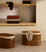 INDALI Set of 2 rattan baskets, Ø 50 cm / Ø 55 cm