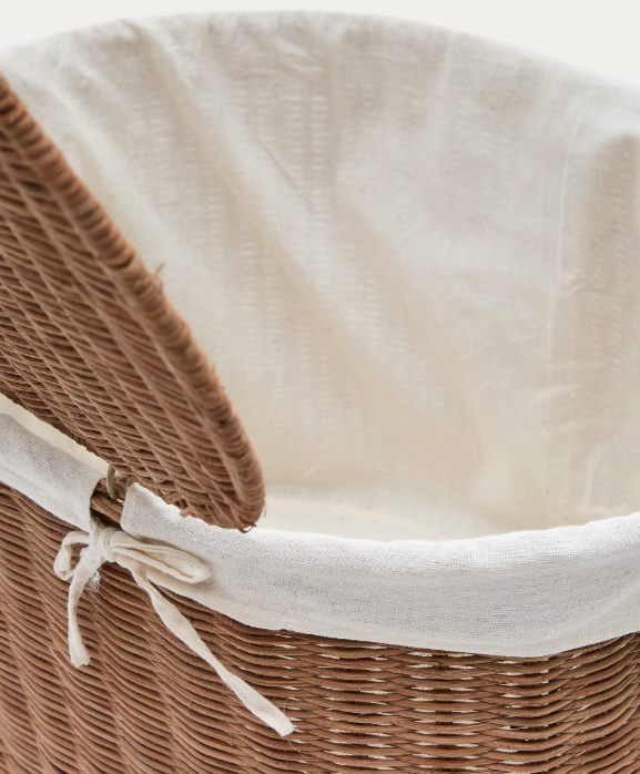 INDALI Set of 2 rattan baskets, Ø 50 cm / Ø 55 cm