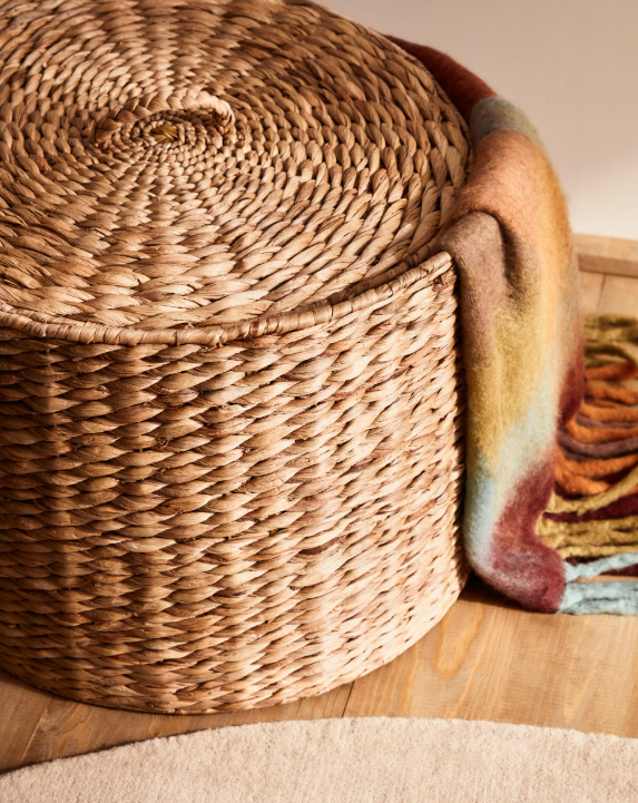 YESSIRA Natural fibre clothes basket, 45 cm