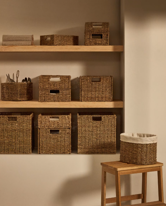 TOSSA Natural fiber folding box, 32 x 33 cm