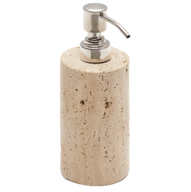 MACRE Beige travertine soap dispenser