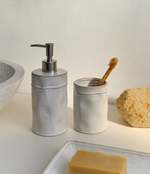 SAVEL Grey stoneware soap dispenser