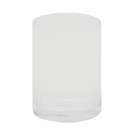 ARLEM  Clear glass toothbrush holder