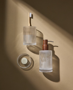 ARLEM  Clear glass toothbrush holder