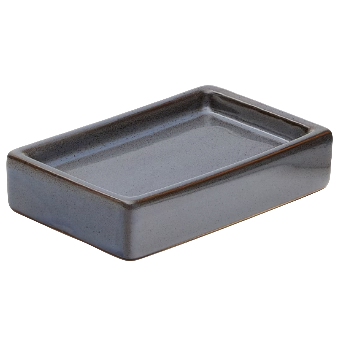 SILVET Soap dish made of gray stoneware
