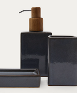 SILVET Soap dish made of gray stoneware