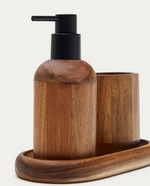 SENDA Acacia Wood Soap Dispenser
