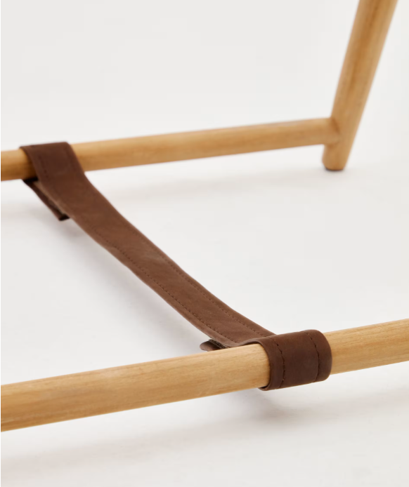 ROXANA Towel rack in solid teak, 50 x 95 cm