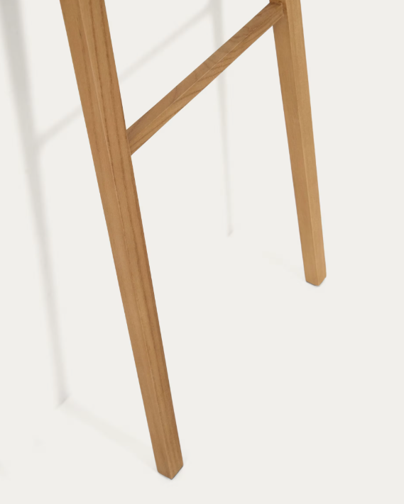 ULIANA Solid teak towel rail with natural finish 50 x 160 cm