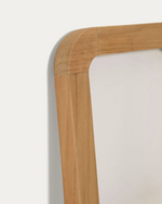 ULIANA Solid teak towel rail with natural finish 50 x 160 cm