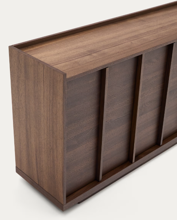 ONIX Sideboard with a walnut veneer in a dark finish, 200 x 80 cm FSC Mix Credit