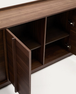 ONIX Sideboard with a walnut veneer in a dark finish, 200 x 80 cm FSC Mix Credit