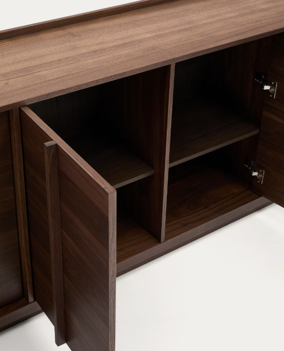 ONIX Sideboard with a walnut veneer in a dark finish, 200 x 80 cm FSC Mix Credit