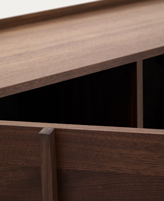 ONIX Sideboard with a walnut veneer in a dark finish, 200 x 80 cm FSC Mix Credit