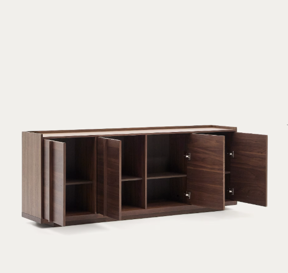 ONIX Sideboard with a walnut veneer in a dark finish, 200 x 80 cm FSC Mix Credit