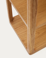 MAYMAI Polica s masivnom hrastovom konstrukcijom 60 x 193 cm