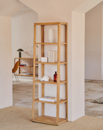 MAYMAI Polica s masivnom hrastovom konstrukcijom 60 x 193 cm