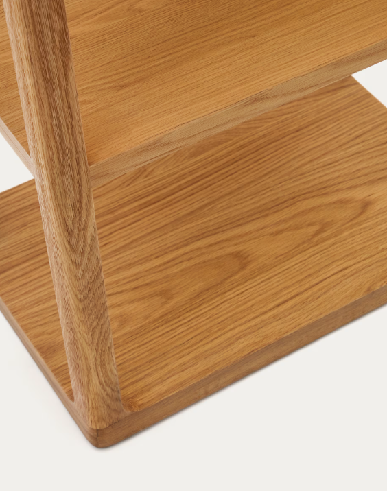 MAYMAI Polica s masivnom hrastovom konstrukcijom 60 x 193 cm