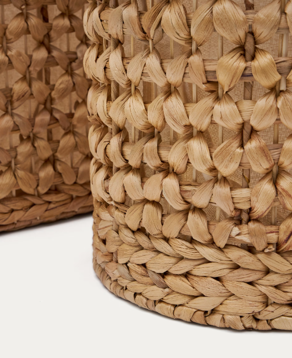 TRESSA Set od 2 košare za odjeću od prirodnih vlakana 50 cm / 60 cm