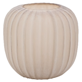 LUMIA Beige glass vase 27cm