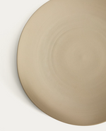 EBENOR Beige ceramic table centerpiece Ø 30 cm